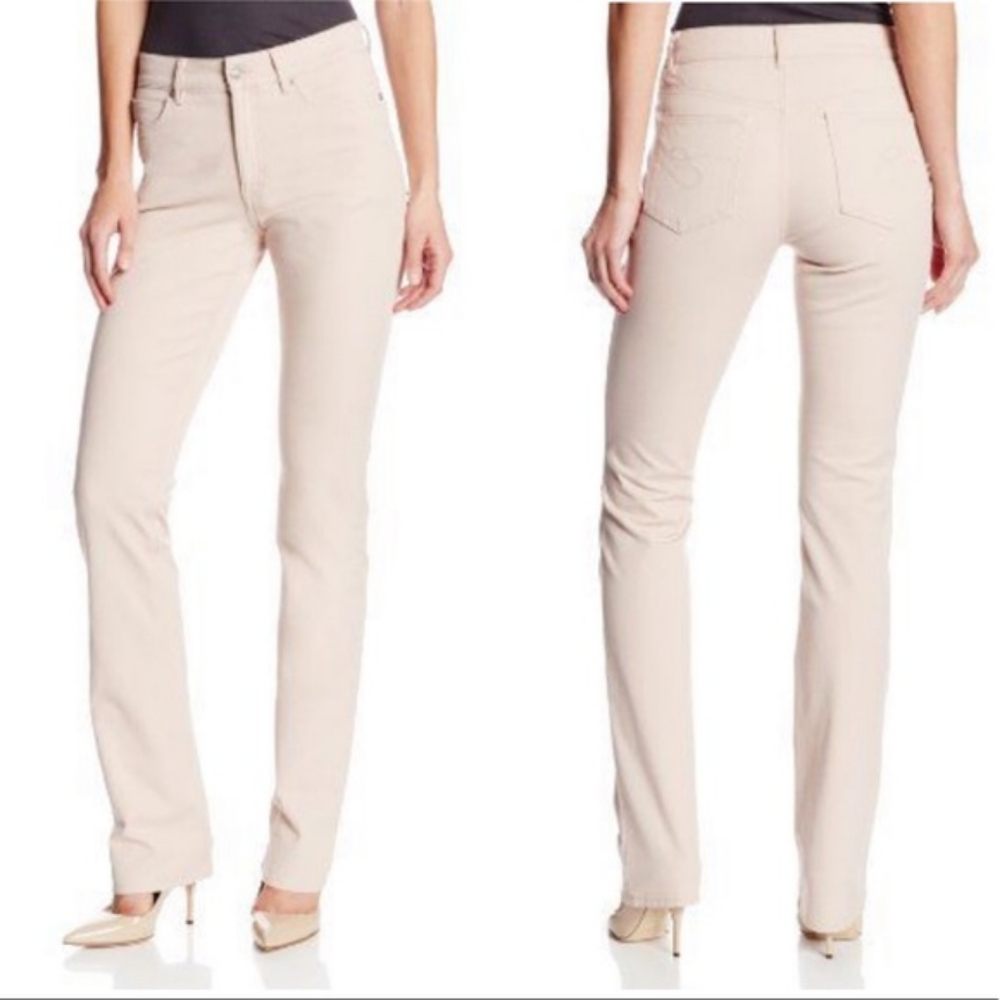 Escada Sport Linda Rhinestone Pocket Straight Leg Jean in York Khaki Size 6